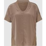 Olivgrüne Unifarbene Marc Cain T-Shirts aus Baumwolle für Damen Größe XS 