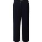 Marineblaue Unifarbene Marc Cain 7/8-Hosen mit Reißverschluss aus Polyester für Damen Größe M 
