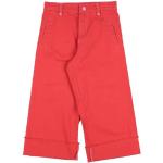 Rote Unifarbene Marc Jacobs Kinderjeans mit Reißverschluss aus Baumwolle für Mädchen 