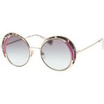 Reduzierte Goldene Marc Jacobs Runde Runde Sonnenbrillen aus Metall für Damen 