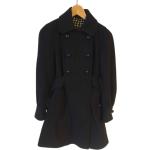 Schwarze Vintage Marc Jacobs Wollmäntel für Damen Größe S für den für den Herbst 