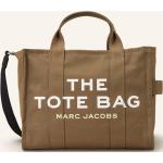Khakifarbene Marc Jacobs Canvas Shopper mit Reißverschluss aus Textil für Damen medium 