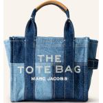 Blaue Marc Jacobs Damenshopper mit Reißverschluss aus Textil klein 