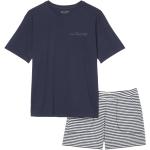 Bunte Unifarbene Marc O'Polo Nachhaltige Pyjamas kurz aus Jersey für Damen Größe L 2-teilig 