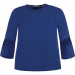 Blaue Bestickte Langärmelige Marc O'Polo Nachhaltige Longsleeves für Kinder & Kinderlangarmshirts aus Jersey für Mädchen Größe 170 