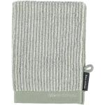 Marc o Polo Timeless Tone Stripe - Farbe: green/off white - Waschhandschuh 16x21 cm