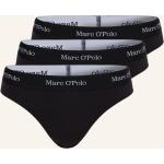 Schwarze Marc O'Polo Nachhaltige Damenhüftslips aus Jersey Größe XS 3-teilig 