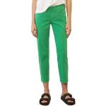 Grüne Unifarbene Casual Marc O'Polo Nachhaltige Stoffhosen mit Reißverschluss für Damen Größe XS 