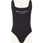Schwarze Marc O'Polo Nachhaltige U-Ausschnitt Badeanzüge mit hohem Beinausschnitt aus Polyamid ohne Bügel für Damen Größe M 