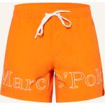 Orange Marc O'Polo Nachhaltige Herrenbadeshorts & Herrenboardshorts mit Klettverschluss aus Polyamid Größe XXL 