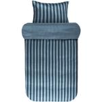 Reduzierte Blaue Motiv Marc O'Polo Classic Stripe Nachhaltige Motiv Bettwäsche aus Mako-Satin 155x220 