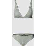 Reduzierte Grüne Gestreifte Marc O'Polo Nachhaltige Triangel-Tops aus Polyamid für Damen Größe M 