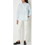 Hellblaue Unifarbene Marc O'Polo Bio Nachhaltige Tunika-Blusen für Damen Größe L für den für den Sommer 