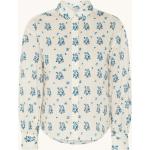 Reduzierte Cremefarbene Blumenmuster Marc O'Polo Nachhaltige Tunika-Blusen für Damen Größe S 