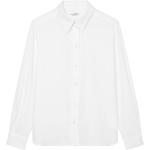 Weiße Unifarbene Langärmelige Marc O'Polo Bio Nachhaltige Hemdblusen für Damen Größe XS für den für den Frühling 