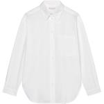 Weiße Unifarbene Langärmelige Marc O'Polo Nachhaltige Hemdblusen aus Baumwolle für Damen Größe S für den für den Frühling 