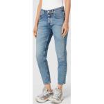 Hellblaue Marc O'Polo Nachhaltige Baggy Jeans & Loose Fit Jeans mit Reißverschluss aus Baumwolle für Damen Größe XS Weite 29, Länge 32 
