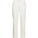 Reduzierte Weiße Marc O'Polo Bio Nachhaltige High Waist Jeans aus Baumwolle für Damen Weite 29, Länge 32 