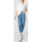 Reduzierte Hellblaue Unifarbene Marc O'Polo Nachhaltige Wide Leg Jeans & Relaxed Fit Jeans aus Baumwolle für Damen Größe XS Weite 29, Länge 32 