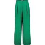 Grüne Casual Marc O'Polo Leinenhosen aus Leinen für Damen Größe S 