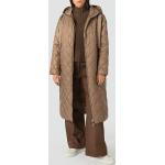 Braune Unifarbene Marc O'Polo Nachhaltige Damensteppmäntel & Damenpuffercoats mit Reißverschluss aus Polyester Größe M 