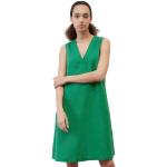 Grüne Unifarbene Ärmellose Marc O'Polo Sommerkleider aus Leinen für Damen Größe XS 