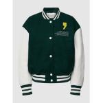 Dunkelgrüne Marc O'Polo Nachhaltige College-Jacken & Baseball-Jacken aus Lammleder für Damen Größe S 