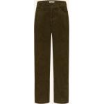Reduzierte Grüne Marc O'Polo Nachhaltige High Waist Jeans mit Reißverschluss aus Baumwolle für Damen Größe S 