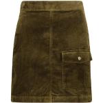 Reduzierte Braune Unifarbene Casual Marc O'Polo Mini Nachhaltige Jeans-Miniröcke mit Reißverschluss aus Baumwolle für Damen Größe L 