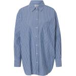 Blaue Gestreifte Casual Langärmelige Marc O'Polo Nachhaltige Hemdblusen aus Baumwolle für Damen Größe S 