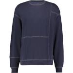 Marineblaue Marc O'Polo Bio Herrensweatshirts aus Denim Größe M für den für den Herbst 