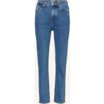 Blaue Vintage Marc O'Polo Bio Nachhaltige Straight Leg Jeans aus Baumwolle für Damen Größe S 