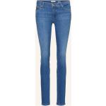 Blaue Marc O'Polo Nachhaltige Hüftjeans & Low Waist Jeans mit Reißverschluss aus Baumwolle enganliegend für Damen Größe S 