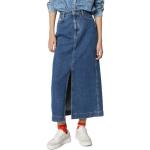 Blaue Marc O'Polo Nachhaltige Jeansröcke mit Nieten mit Reißverschluss aus Denim für Damen Größe XXL 