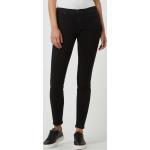 Schwarze Marc O'Polo Alva Slim Fit Jeans mit Reißverschluss aus Baumwollmischung für Damen Größe XS Weite 26, Länge 32 