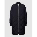 Marineblaue Gesteppte Marc O'Polo Nachhaltige Stehkragen Damensteppmäntel & Damenpuffercoats mit Reißverschluss aus Polyester Größe M 