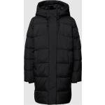 Schwarze Gesteppte Marc O'Polo Nachhaltige Damensteppmäntel & Damenpuffercoats mit Reißverschluss aus Denim mit Kapuze Größe XL für den für den Herbst 