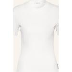 Weiße Marc O'Polo Nachhaltige Stehkragen T-Shirts aus Baumwolle für Damen Größe M 