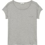 Graue Marc O'Polo Bio Nachhaltige T-Shirts für Damen Größe L 