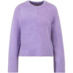 Lila Unifarbene Marc O'Polo Nachhaltige Rundhals-Ausschnitt Wollpullover aus Wolle für Damen Größe M 