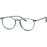 Stahlblaue Rechteckige Brillenfassungen aus Kunststoff für Herren 