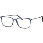 Blaue Runde Vollrand Brillen aus Kunststoff für Herren 