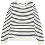 Graue Gestreifte Oversize Marc O'Polo Nachhaltige Damensweatshirts Größe XS 