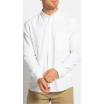 Reduzierte Weiße Unifarbene Marc O'Polo Nachhaltige Button Down Kragen Regular Fit Hemden für Herren Größe M 
