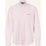 Reduzierte Rosa Gestreifte Marc O'Polo Nachhaltige Button Down Kragen Regular Fit Hemden aus Baumwolle für Herren Größe S 
