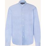 Reduzierte Hellblaue Marc O'Polo Nachhaltige Stehkragen Stehkragenhemden aus Baumwolle für Herren 