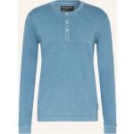 Blaue Marc O'Polo Nachhaltige Henleykragen T-Shirts aus Baumwolle für Herren Größe XXL 