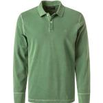 Grüne Langärmelige Marc O'Polo Bio Nachhaltige Langarm-Poloshirts mit Knopf aus Jersey für Herren Größe 3 XL für den für den Frühling 