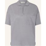 Hellblaue Marc O'Polo Nachhaltige Shirts mit Tasche aus Jersey für Damen Größe S 