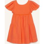 Orange Marc O'Polo Nachhaltige Sommerkleider Gesmokte aus Baumwolle für Damen Größe L für den für den Sommer 